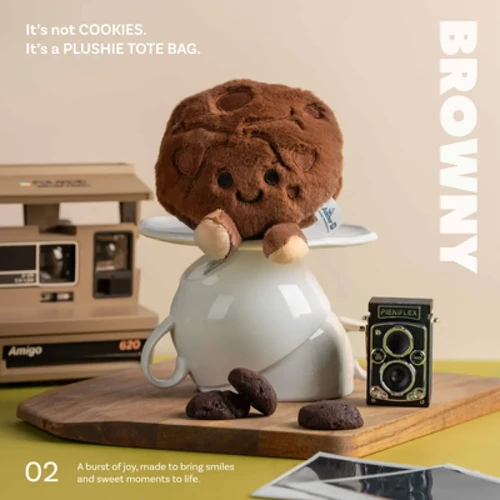 Plushie Tote Bag - Browny